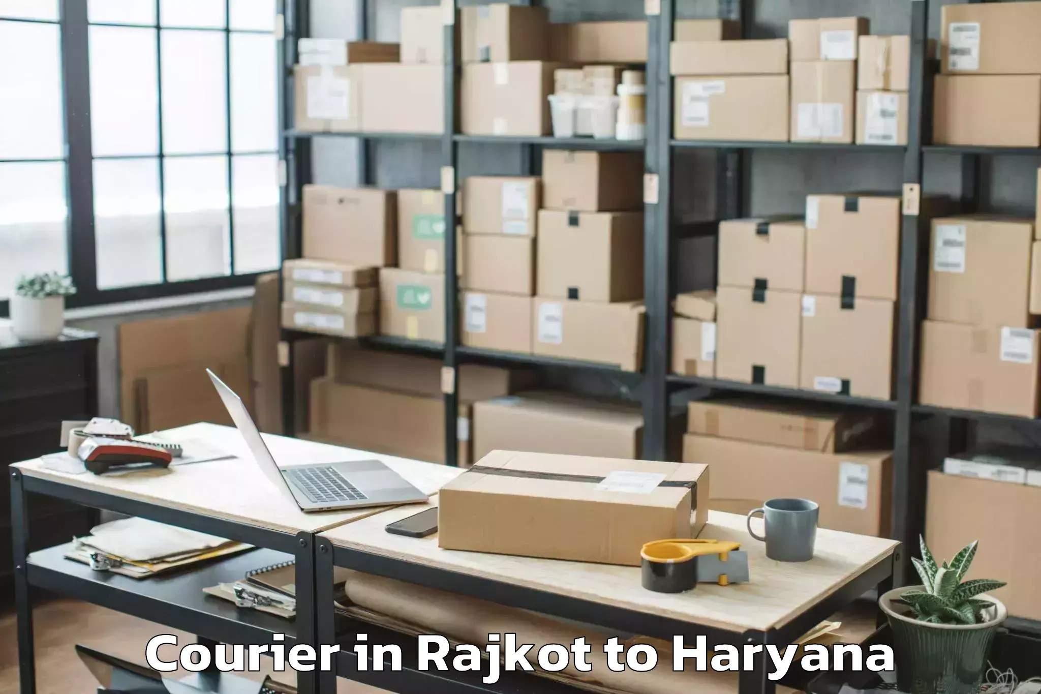 Top Rajkot to Khewra Courier Available